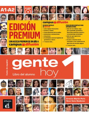 Gente hoy 1, Libro del alumno A1-A2 + CD – Edición premium