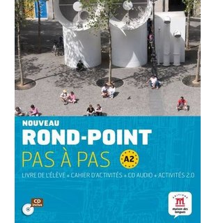 Nouveau Rond-Point pas à pas A2, Livre De L'Eleve + Cahier D'Activites + CD