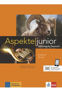 Aspekte junior B1 plus, Kursbuch mit Audios und Videos