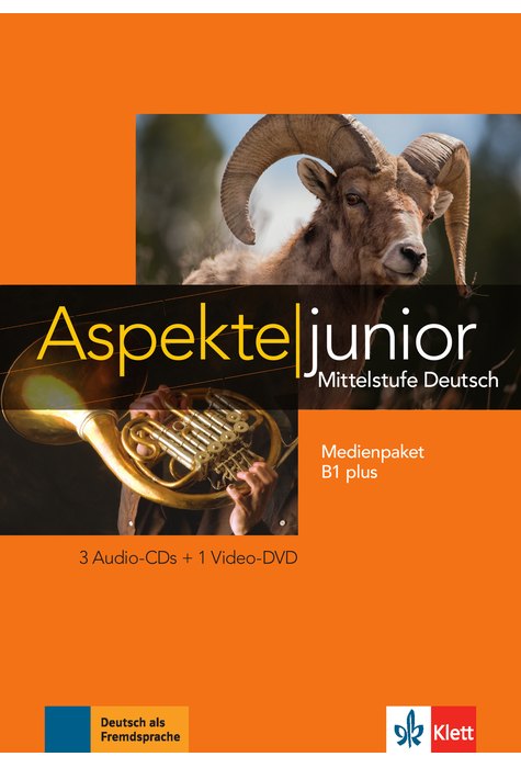 Aspekte junior B1 plus, Medienpaket (3 Audio-CDs + Video-DVD)