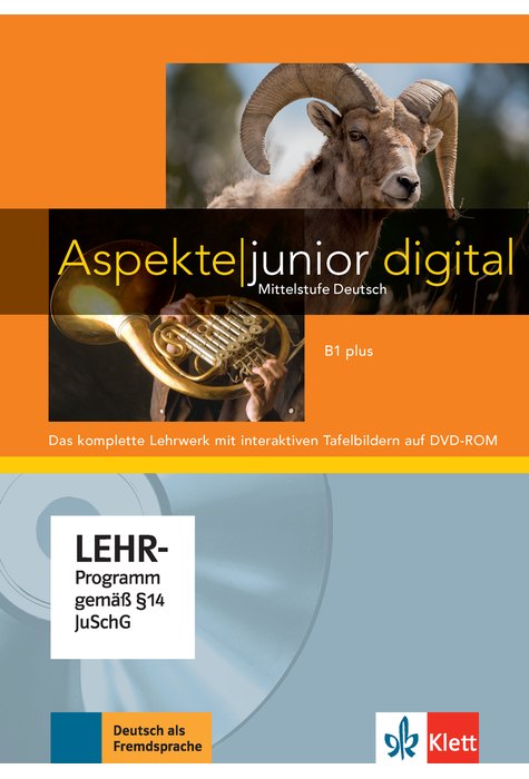 Aspekte junior B1 plus, Lehrwerk digital mit interaktiven Tafelbildern