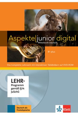 Aspekte junior B1 plus, Lehrwerk digital mit interaktiven Tafelbildern