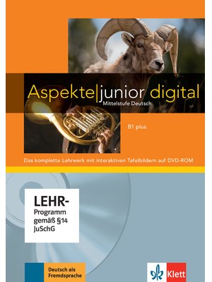 Aspekte junior B1 plus, Lehrwerk digital mit interaktiven Tafelbildern