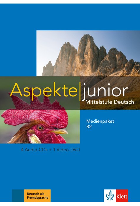 Aspekte junior B2, Medienpaket (4 Audio-CDs + Video-DVD)