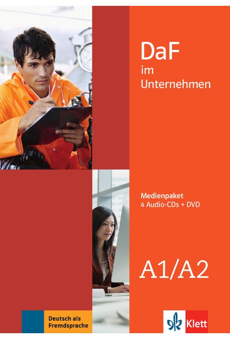 DaF im Unternehmen A1-A2, Medienpaket (4 Audio-CDs + DVD)