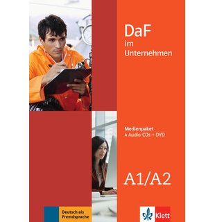 DaF im Unternehmen A1-A2, Medienpaket (4 Audio-CDs + DVD)