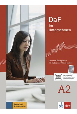 DaF im Unternehmen A2, Kurs- und Übungsbuch mit Audios und Filmen online