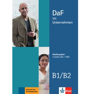 DaF im Unternehmen B1-B2, Medienpaket (4 Audio-CDs + DVD)