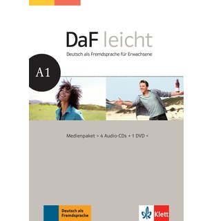 DaF leicht A1, Medienpaket (4 Audio-CDs + 1 DVD)