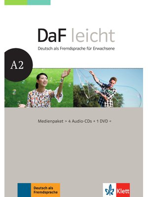 DaF leicht A2, Medienpaket (4 Audio-CDs + 1 DVD)