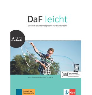 DaF leicht A2.2, Kurs- und Übungsbuch mit DVD-ROM