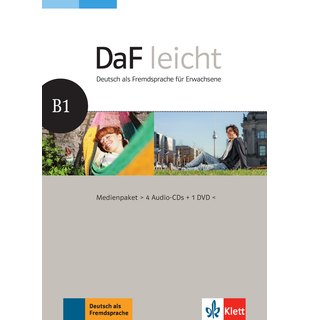 DaF leicht B1, Medienpaket (4 Audio-CDs + 1 DVD)