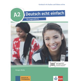 Deutsch echt einfach A2, Kursbuch mit Audios und Videos online