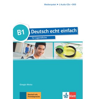 Deutsch echt einfach B1, Medienpaket (2 Audio-CDs + DVD)