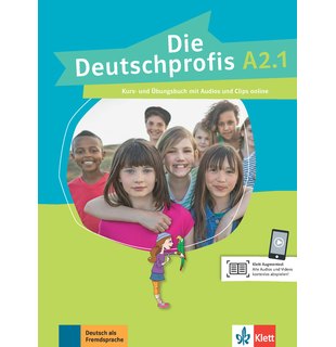 Die Deutschprofis A2.1, Kurs- und Übungsbuch mit Audios und Clips online