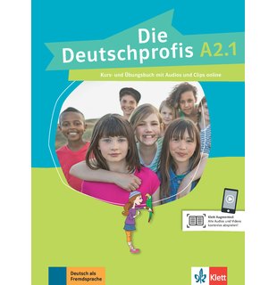 Die Deutschprofis A2.1, Kurs- und Übungsbuch mit Audios und Clips online
