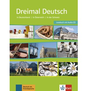 Dreimal Deutsch, Buch + Audio-CD