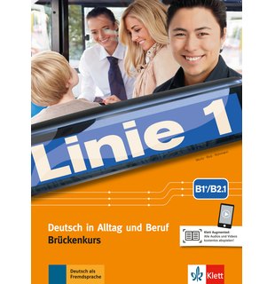 Linie 1 B1+/B2.1, Kurs- und Übungsbuch Teil 1 mit Audios und Videos