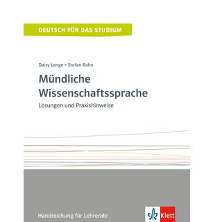 Mündliche Wissenschaftssprache, Handreichung für Lehrende