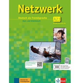 Netzwerk A2.1, Kurs- und Arbeitsbuch mit DVD und 2 Audio-CDs