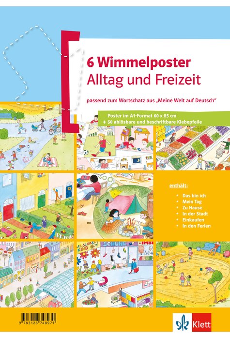 Wimmelposter Alltag und Freizeit, 6 Poster Wimmelposter Alltag und Freizeit, 6 Poster