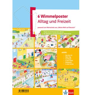 Wimmelposter Alltag und Freizeit, 6 Poster