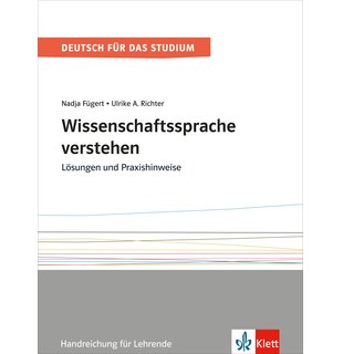 Wissenschaftssprache verstehen, Handreichung für Lehrende