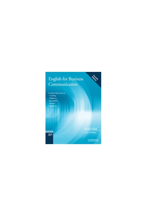 English for Business Communication, Teacher's book English for Business Communication, Teacher's book
