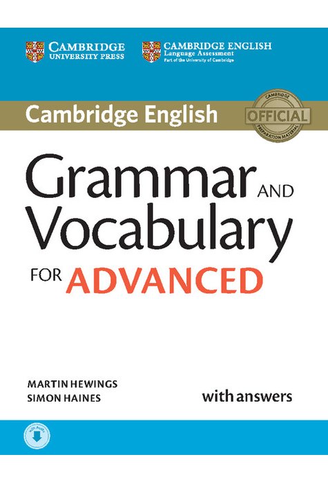 Grammar and Vocabulary for Advanced, Book with Answers and Audio