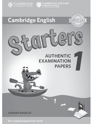 Starters 1, Answer Booklet for Revised Exam from 2018