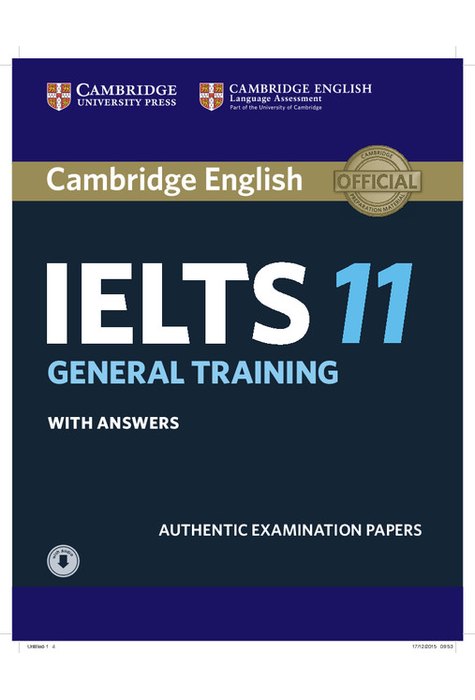 Cambridge IELTS 11 General Training, Student's Book with answers with Audio Cambridge IELTS 11 General Training, Student's Book with answers with Audio