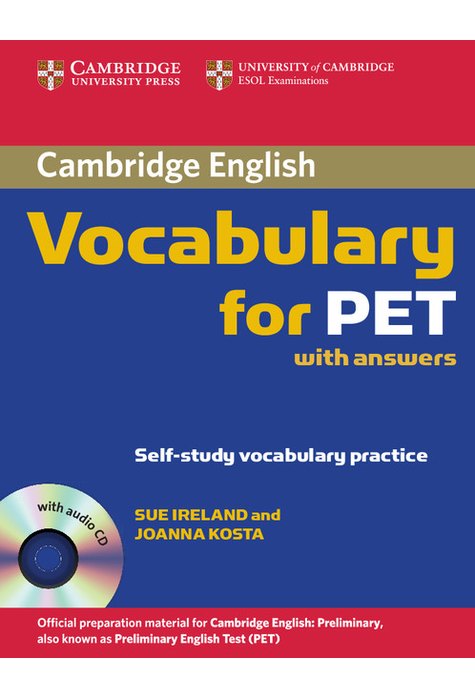 Vocabulary for PET, Student Book with Answers and Audio CD