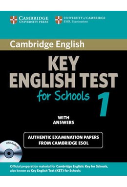 Cambridge KET for Schools Test 1, Self-study Pack (Student's Book with Answers and Audio CD)