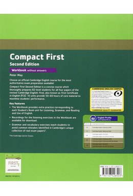Compact First, Workbook without Answers with Audio