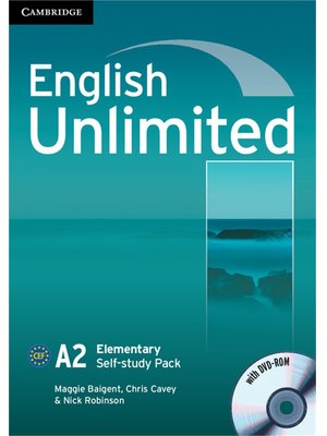 English Unlimited Elementary, Self-study Pack (Workbook with DVD-ROM)