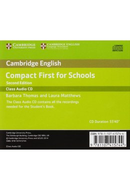 Compact First for Schools, Class Audio CD