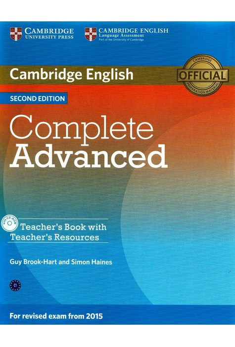 Complete Advanced, Teacher's Book with Teacher's Resources CD-ROM