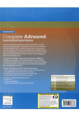 Complete Advanced, Teacher's Book with Teacher's Resources CD-ROM
