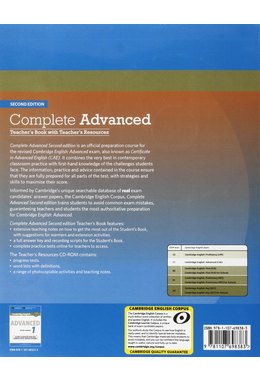 Complete Advanced, Teacher's Book with Teacher's Resources CD-ROM