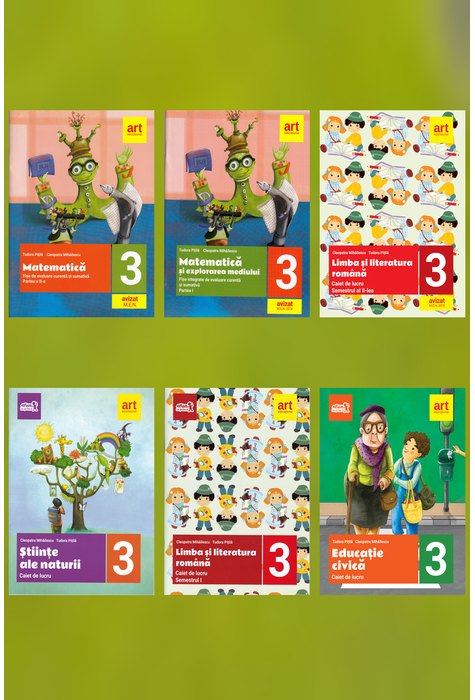 Pachet complet caiete + fișe pentru clasa a III-a Pachet complet caiete + fișe pentru clasa a III-a