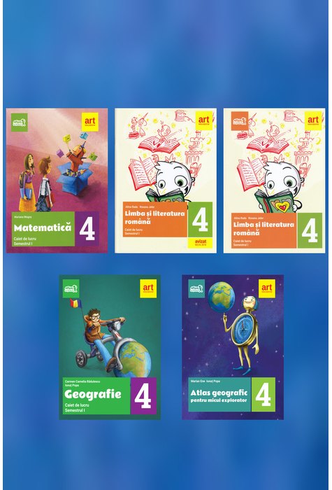 Pachet română-matematică-geografie pentru clasa a IV-a Pachet română-matematică-geografie pentru clasa a IV-a