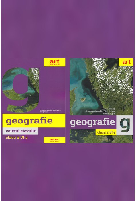 Pachet geografie pentru clasa a VI-a (carte + caiet) Pachet geografie pentru clasa a VI-a (carte + caiet)