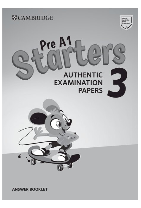 Pre A1 Starters 3, Answer Booklet for Revised Exam from 2018