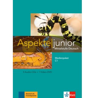 Aspekte junior C1, Medienpaket (4 Audio-CDs + Video-DVD)