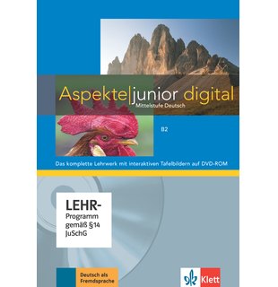 Aspekte junior B2, Lehrwerk digital mit interaktiven Tafelbildern