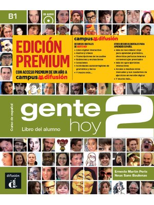 Gente hoy 2, Libro del alumno B1 + CD – Edición premium