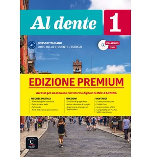 Al dente 1 su Blink Learning – edizione Premium, Libro dello studente + CD audio + DVD