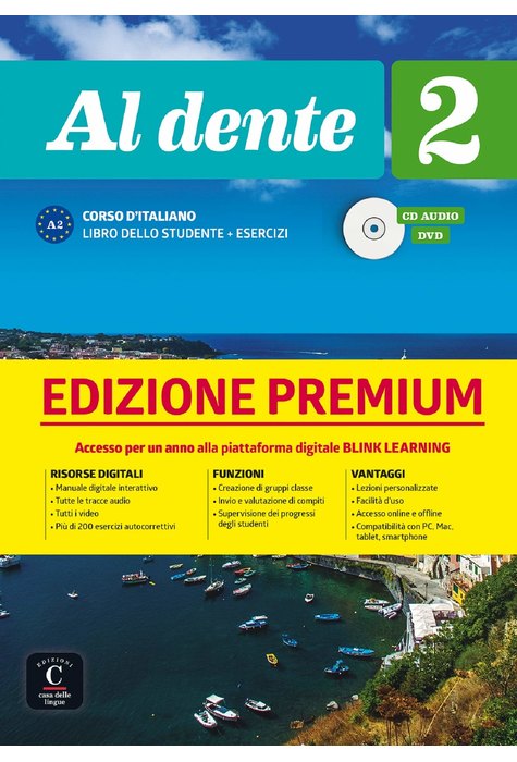 Al dente 2 su Blink Learning – edizione Premium, Libro dello studente + CD audio + DVD