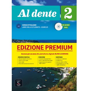 Al dente 2 su Blink Learning – edizione Premium, Libro dello studente + CD audio + DVD