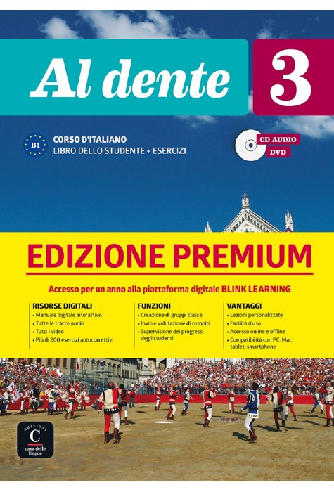 Al dente 3 su Blink Learning – edizione Premium, Libro dello studente + CD audio + DVD